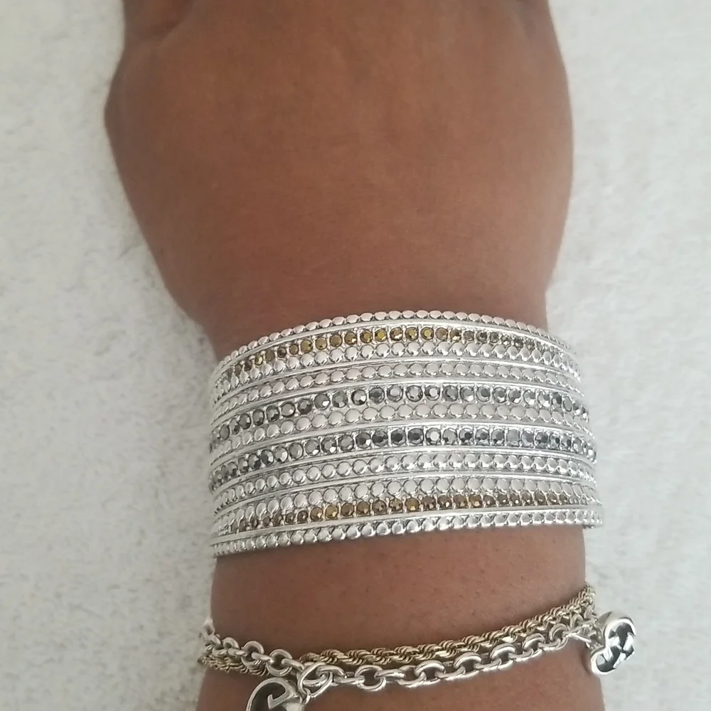 New Lucky Brand Pave Cuff Bracelet